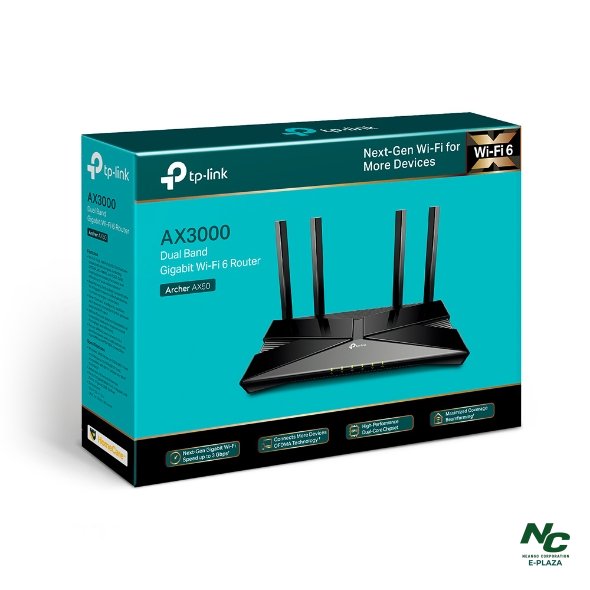 Archer AX50 AX3000 Dual Band Gigabit Wi-Fi 6 Router
