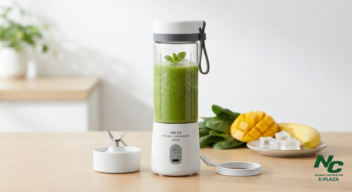 HM-03 Portable Juice Blender & Smoothie Maker | 380ml USB Rechargeable - Neango Corporation